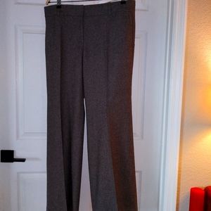 Ann Taylor Brown Wool Rayon Wide Legged Pants Size 12